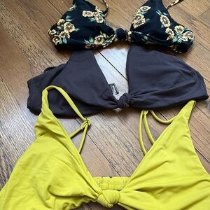 Bundle of 3 oneill bikini tops